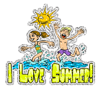 I Love Summer Sticker