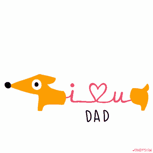 I Love You Dad Dogs GIF