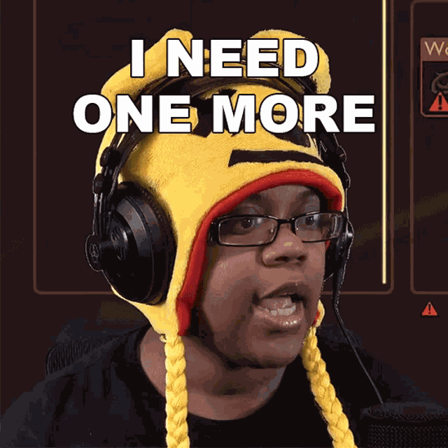 I Need One More Aychristenegames GIF