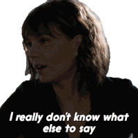 I Really Dont Know What Else To Say Kristen Bouchard Sticker