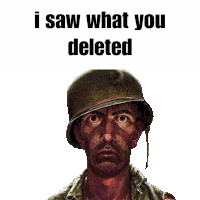 I Saw What You Deleted 100 Yard Stare Sticker