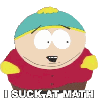 I Suck At Math Eric Cartman Sticker