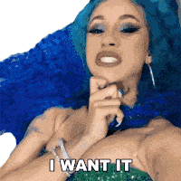 I Want It Cardi B Sticker