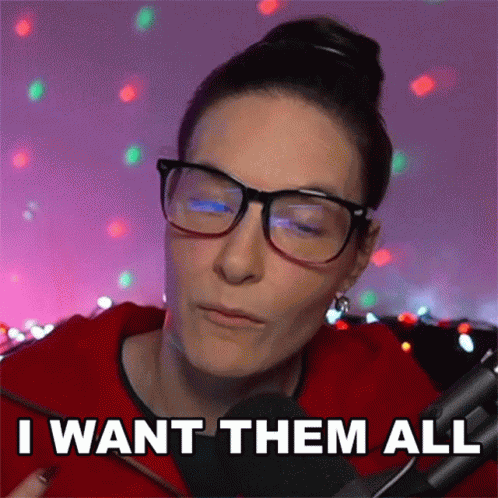 I Want Them All Cristine Raquel Rotenberg GIF