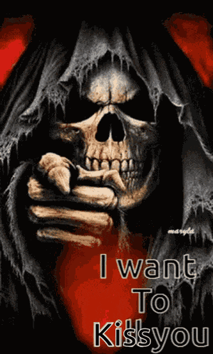 I Want To Kiss You I Want To Kiss You Skeleton GIF