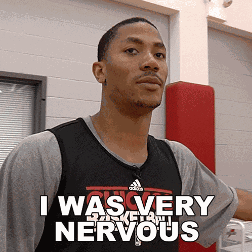 I Was Very Nervous Derrick Rose GIF