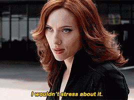 I Wouldnt Stress About It Scarlett Johansson GIF