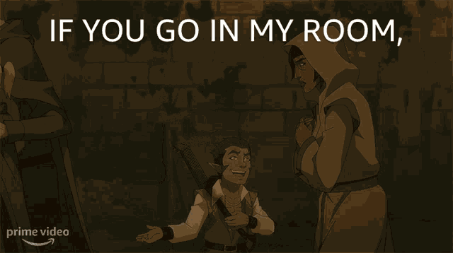 If You Go In My Room Thats A Totally Normal Swing Dont Worry About It Scanlan Shorthalt GIF