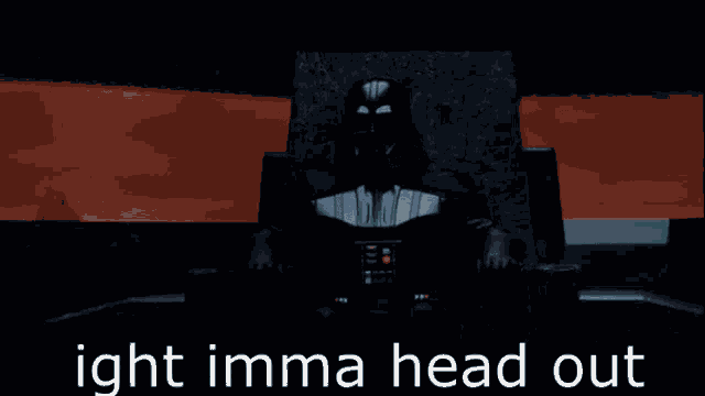 Ight Imma Head Out Kenobi Vader GIF