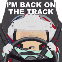 Im Back On The Track Eric Cartman Sticker