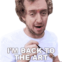 Im Back To The Art Peter Deligdisch Sticker