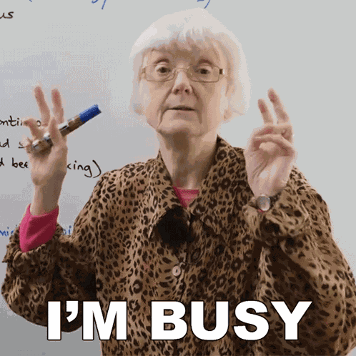 I'M Busy Gill GIF