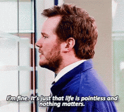 I'M Fine Everything Is Pointless GIF