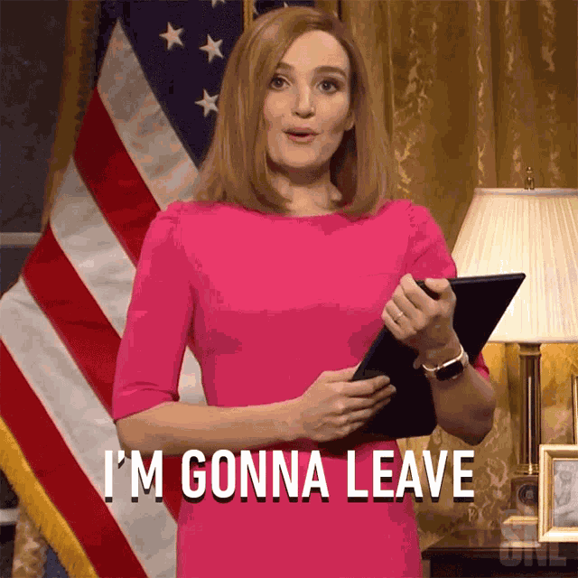 Im Gonna Leave Jen Psaki GIF