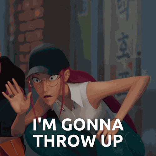 I'M Gonna Throw Up Mira GIF