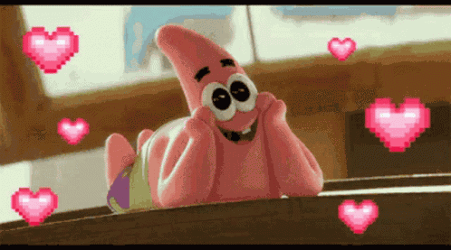 Im In Love Patrick Star GIF