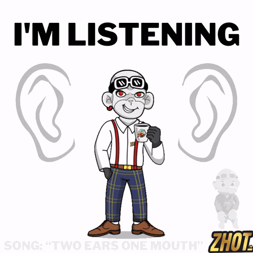 Im Listening All Ears GIF