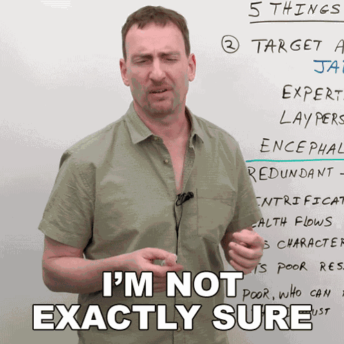I'M Not Exactly Sure What It Means Adam GIF