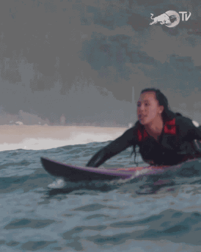 Im On My Surfboard Red Bull GIF