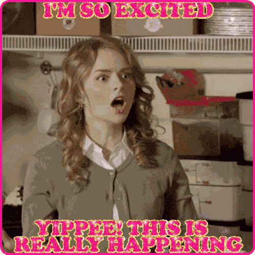I'M So Excited GIF