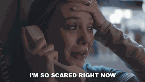 I'M So Scared Right Now Elle Brody GIF