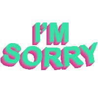 Im Sorry My Bad Sticker