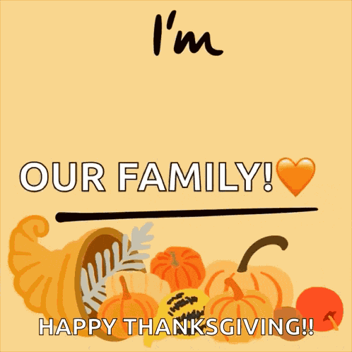Im Thankful For Happy Thanksgiving GIF