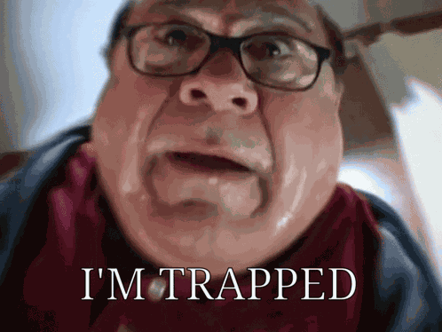I'M Trapped Frank Reynolds GIF