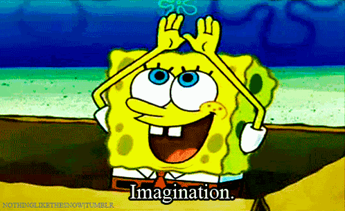 Imagination Imagination Spongebob GIF