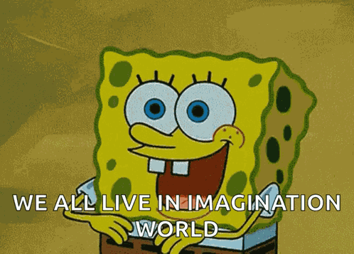Imagination Spongebob GIF