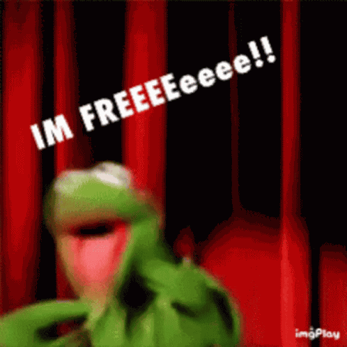 Imfree Kermit GIF