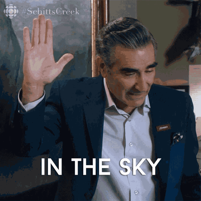 In The Sky High Five Eugene Levy GIF