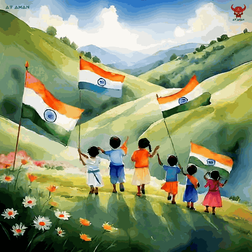 Indian Flag Tricolour GIF