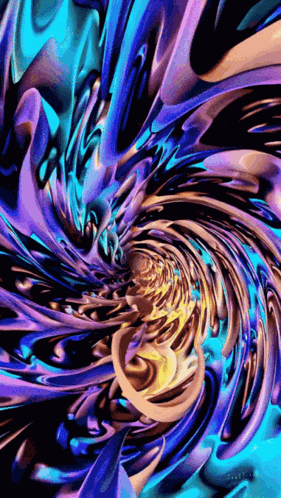 Infinity Vortex Swirling Colors Beautiful Seamless Loop Whirlpool Infinite Vortex GIF