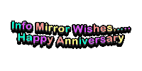 Infomirror Happy Anniversary Sticker