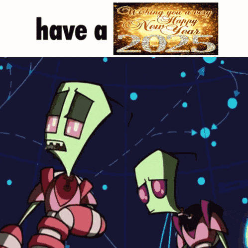 Invader Zim Happy New Years GIF
