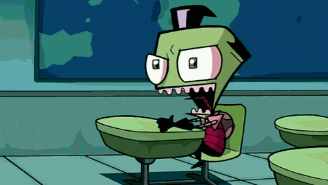 Invader Zim Kneel Down GIF