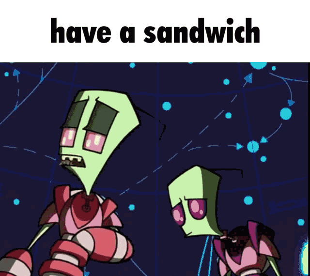 Invader Zim Sandwich GIF
