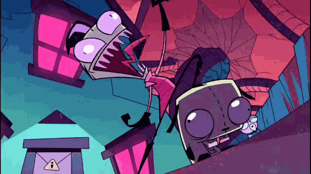 Invader Zim Shocked GIF