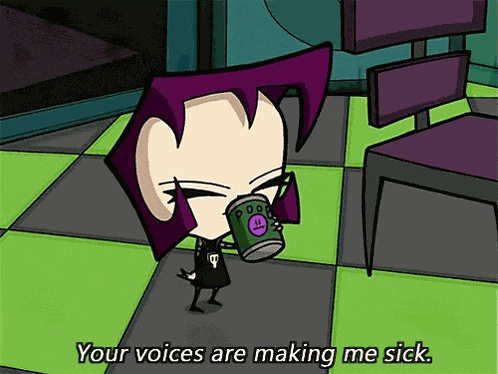 Invader Zim You Make Me Sick GIF