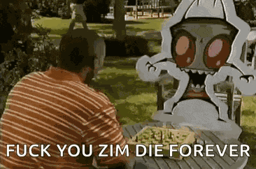 Invader Zim Zim Cardboard GIF