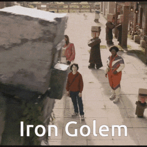 Iron Golem A Minecraft Movie GIF