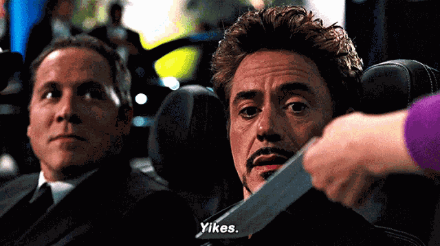 Iron Man Yikes GIF