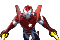 Iron Patriot Marvel Strike Force Sticker