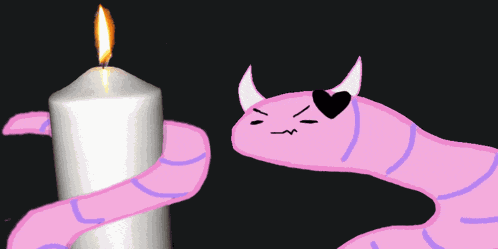 Ironmouse Candle GIF