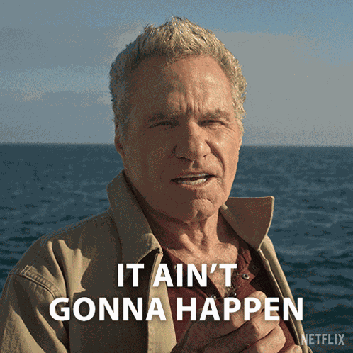 It Ain'T Gonna Happen John Kreese GIF