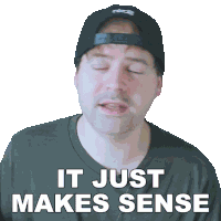 It Just Makes Sense Jared Dines Sticker