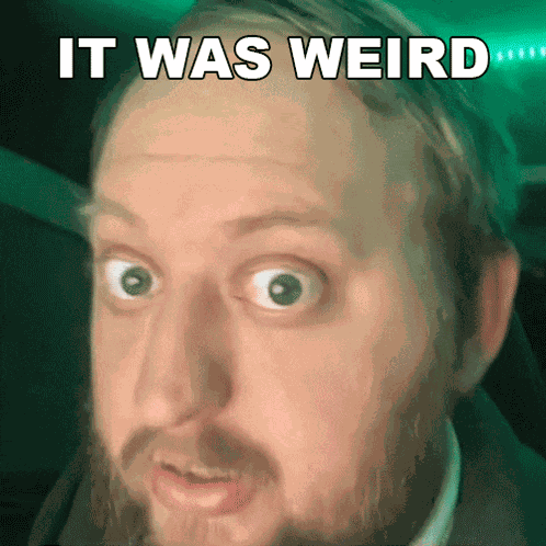 It Was Weird Dj Hunts GIF