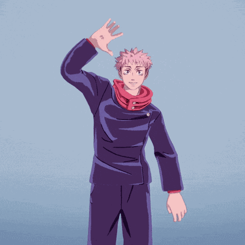 Itadori Yuji Hello GIF