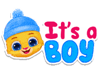 Its A Boy Kid Sticker
